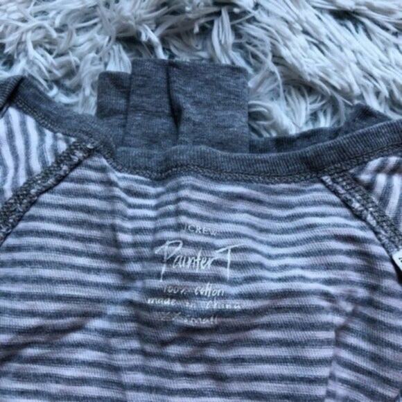 J. Crew Gray Striped Button Up Cardigan Sweater - Picture 5 of 7